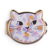 Load image into Gallery viewer, Metal Cat Compact Pocket Mirror For Woman Double Sided Folding Mirror 1 Piece